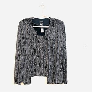 Xscape Black and Silver Blazer